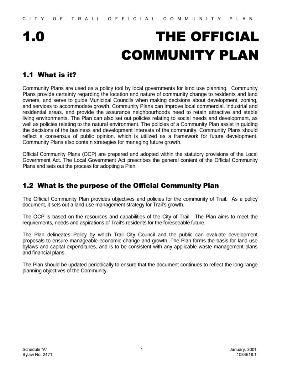 Official Community Plan cover